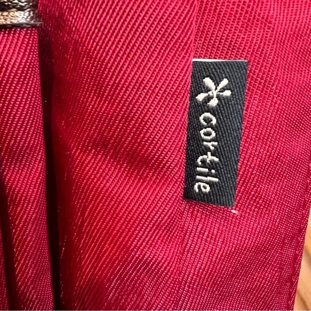CORTILE FABRIC BACKPACK. Adj Straps. Front Flap Pocket w/snap & zipper pocket